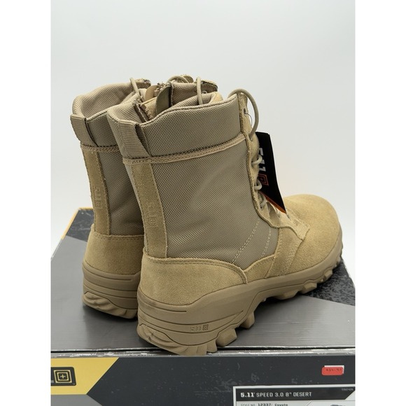 5.11 Tactical Speed 3.0 8" Boots Mens 14 Desert Coyote Combat Hiking Side Zip - Picture 5 of 11